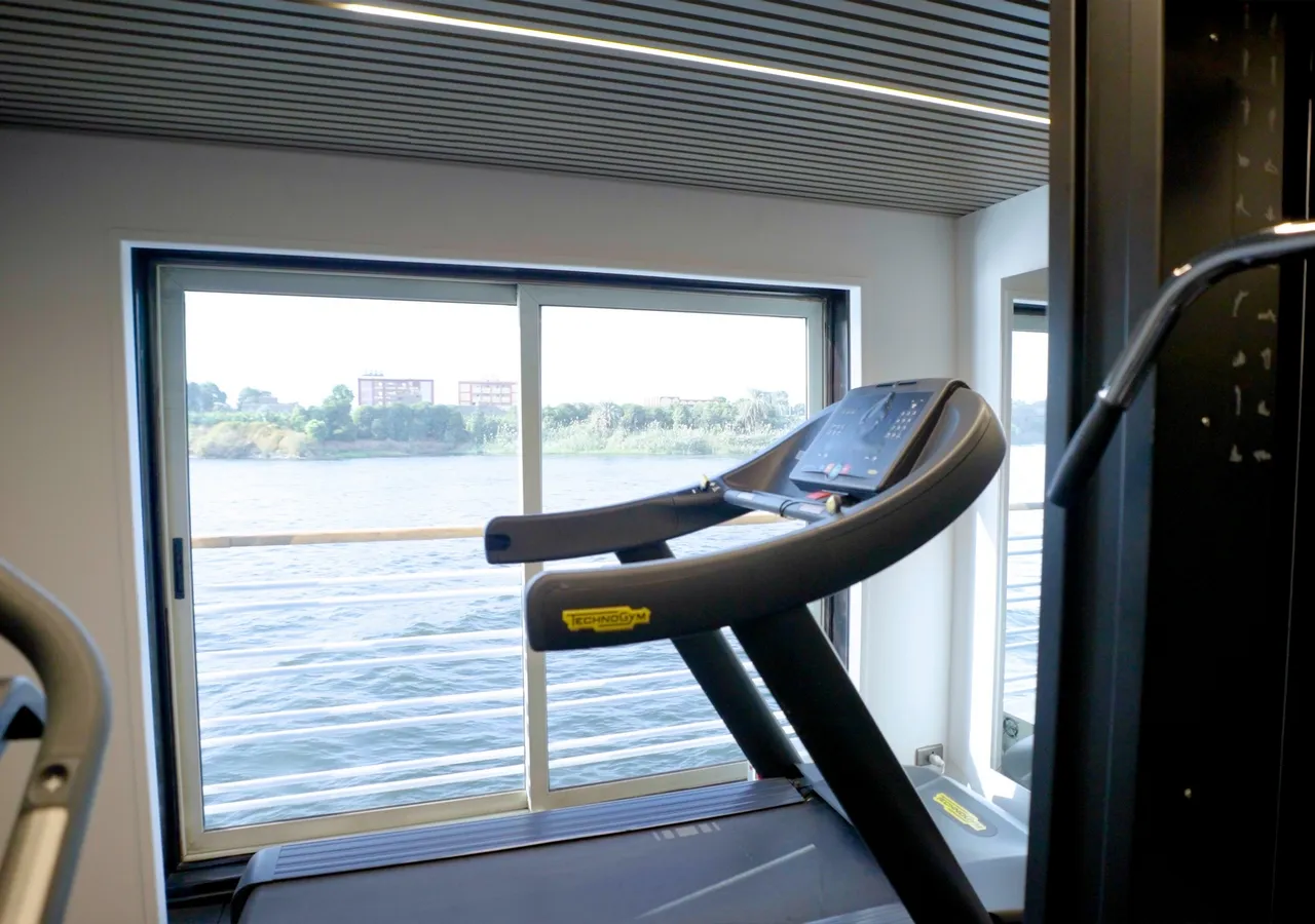 Gym aboard the Farah Nile Cruise Nile cruise
